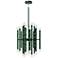 Kane 17.75" Wide Jungle Finish Polished Nickel Accent Chandelier