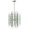 Kane 17.75" Wide Matte Celadon Finish Modern Brass Accent Chandelier