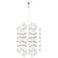 Kane 17.75" Wide Matte Daisy Finish Modern Brass Accent Chandelier