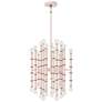 1_Kane 17.75" Wide Rose Water Finish Modern Brass Accent Chandelier
