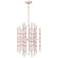 Kane 17.75" Wide Rose Water Finish Polished Nickel Accent Chandelier