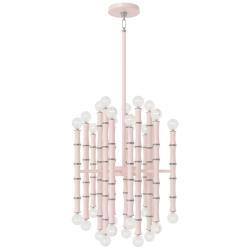 Kane 17.75" Wide Rose Water Finish Polished Nickel Accent Chandelier