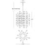 2_Kane 17.75" Wide Smokey Taupe Finish Polished Nickel Accent Chandelier more views