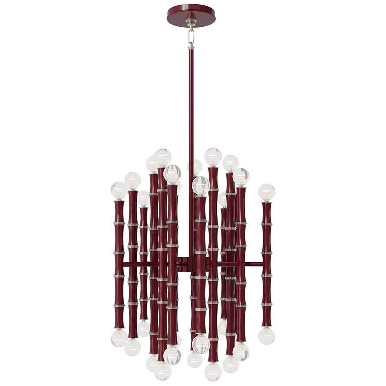 Image 1 Kane 17.75" Wide Sugar Plum Finish Polished Nickel Accent Chandelier