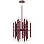 1_Kane 17.75" Wide Sugar Plum Finish Polished Nickel Accent Chandelier