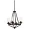 Kane 18 1/2" Wide Bronze 4-Light Chandelier