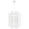 Kane 18" Wide Matte Daisy Finish Polished Nickel Accent Chandelier