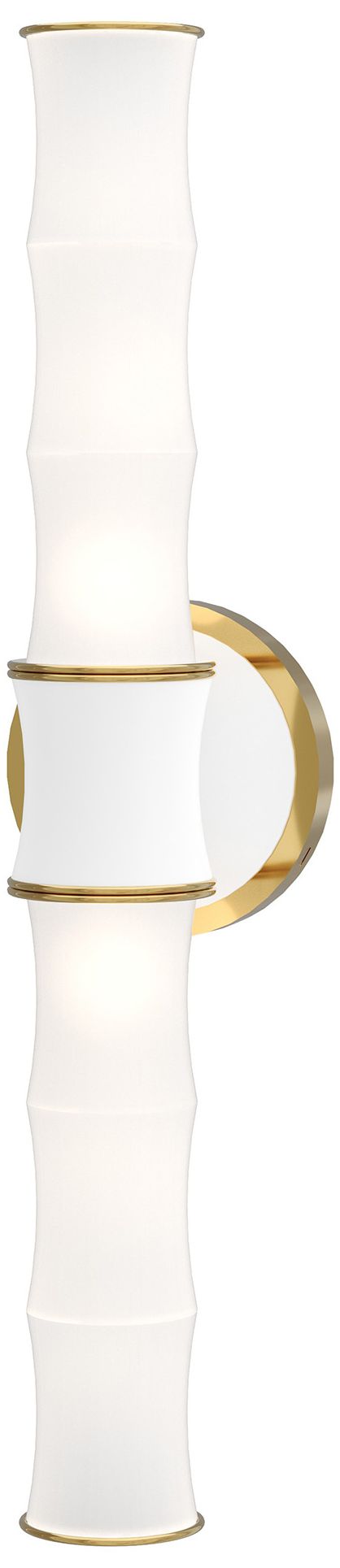 Kane 21.75"H Matte Daisy Modern Brass Accent Wall Sconce Made to Order