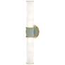 1_Kane 21.75" High Celadon Finish Modern Brass Accent Wall Sconce