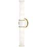 1_Kane 21.75" High Daisy Finish Modern Brass Accent Wall Sconce