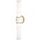 Kane 21.75" High Daisy Finish Modern Brass Accent Wall Sconce