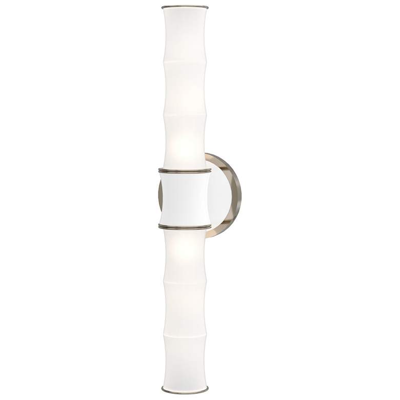 Image 1 Kane 21.75" High Daisy Finish Polished Nickel Accent Wall Sconce