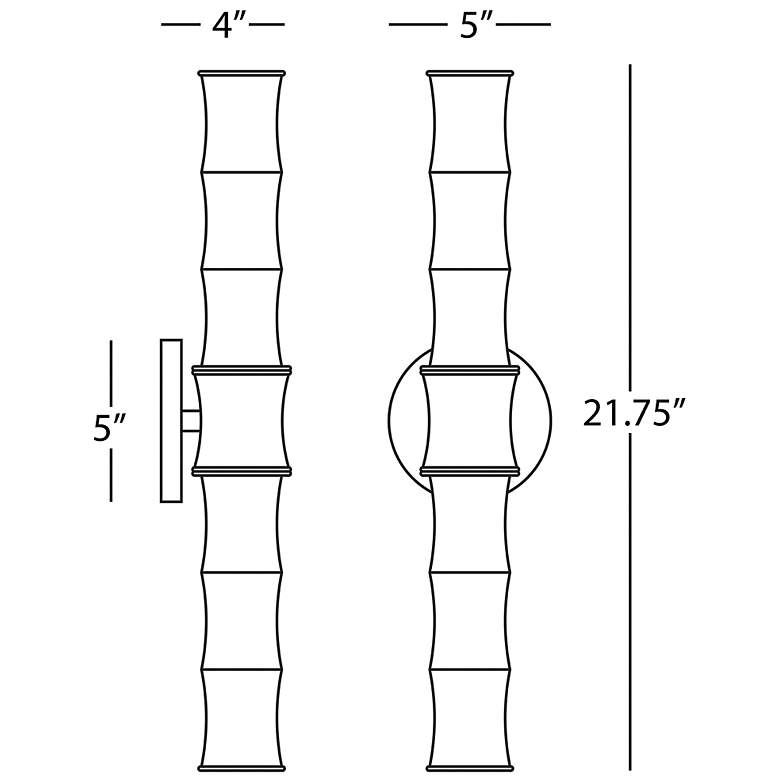 Image 2 Kane 21.75" High Matte Celadon Finish Polished Nickel Accent Wall Sconce more views