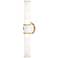 Kane 21.75" High Matte Daisy Finish Modern Brass Accent Wall Sconce
