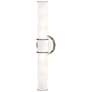 1_Kane 21.75" High Matte Daisy Finish Polished Nickel Accent Wall Sconce