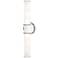 Kane 21.75" High Matte Daisy Finish Polished Nickel Accent Wall Sconce