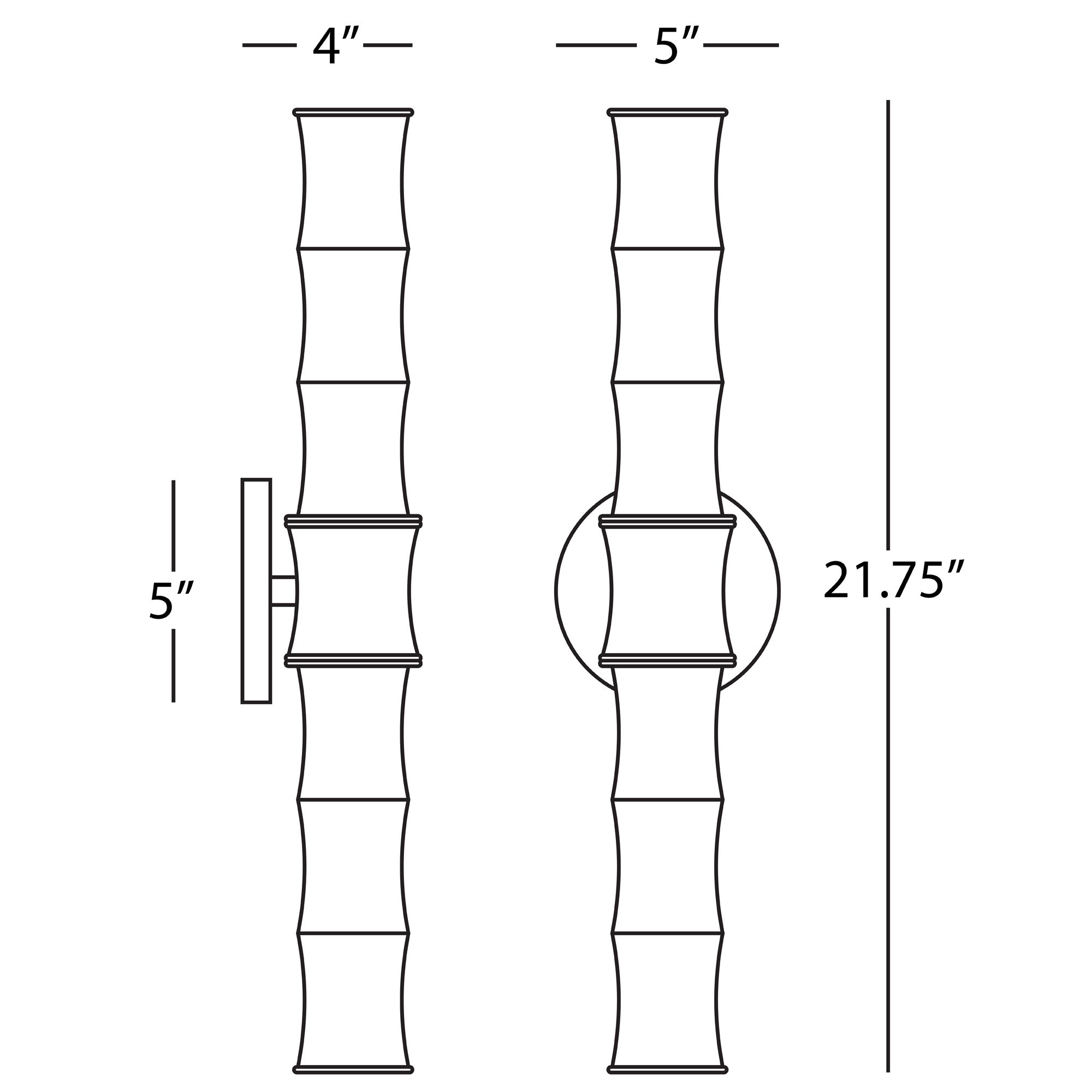Image 2 Kane 21.75" High Matte Daisy Finish Polished Nickel Accent Wall Sconce more views