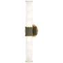 1_Kane 21.75" High Matte Smokey Finish Modern Brass Accent Wall Sconce