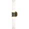 Kane 21.75" High Matte Smokey Finish Modern Brass Accent Wall Sconce