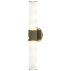 Kane 21.75" High Matte Smokey Finish Modern Brass Accent Wall Sconce