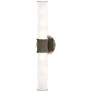 1_Kane 21.75" High Matte Smokey Finish Polished Nickel Accent Wall Sconce