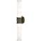 Kane 21.75" High Matte Smokey Finish Polished Nickel Accent Wall Sconce