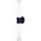 Kane 21.75" High Midnight Blue Finish Polished Nickel Accent Wall Sconce