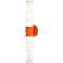 Kane 21.75" High Pumpkin Finish Polished Nickel Accent Wall Sconce