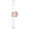 Kane 21.75" High Rose Water Finish Modern Brass Accent Wall Sconce