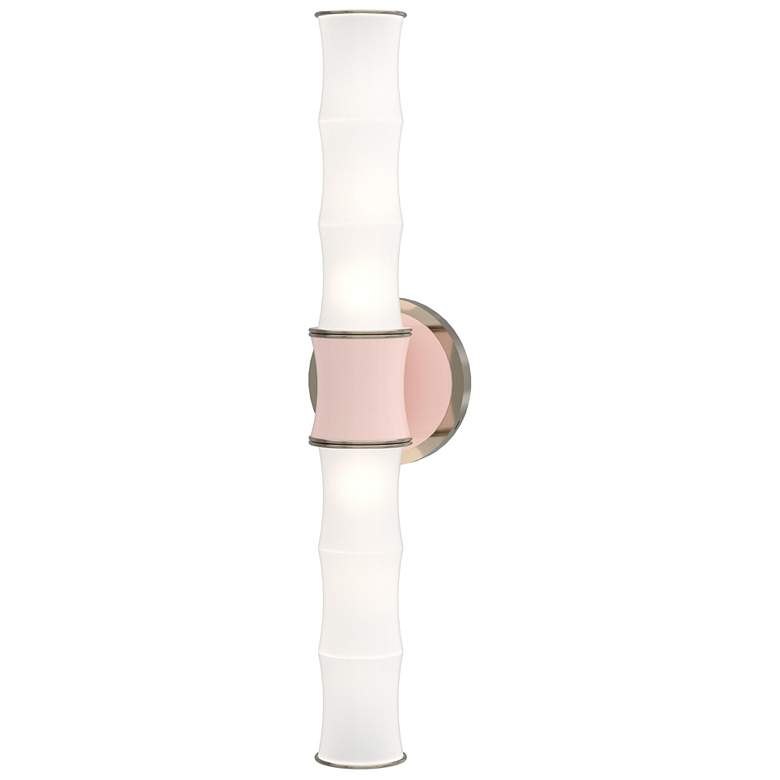 Image 1 Kane 21.75" High Rose Water Finish Polished Nickel Accent Wall Sconce