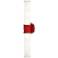 Kane 21.75" High Ruby Red Finish Polished Nickel Accent Wall Sconce