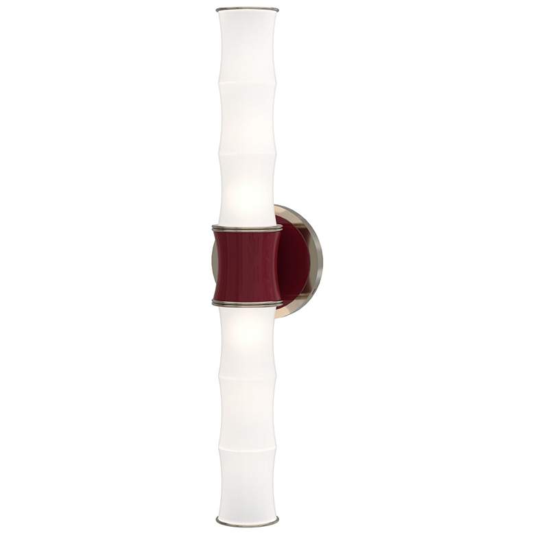 Image 1 Kane 21.75" High Sugar Plum Finish Polished Nickel Accent Wall Sconce