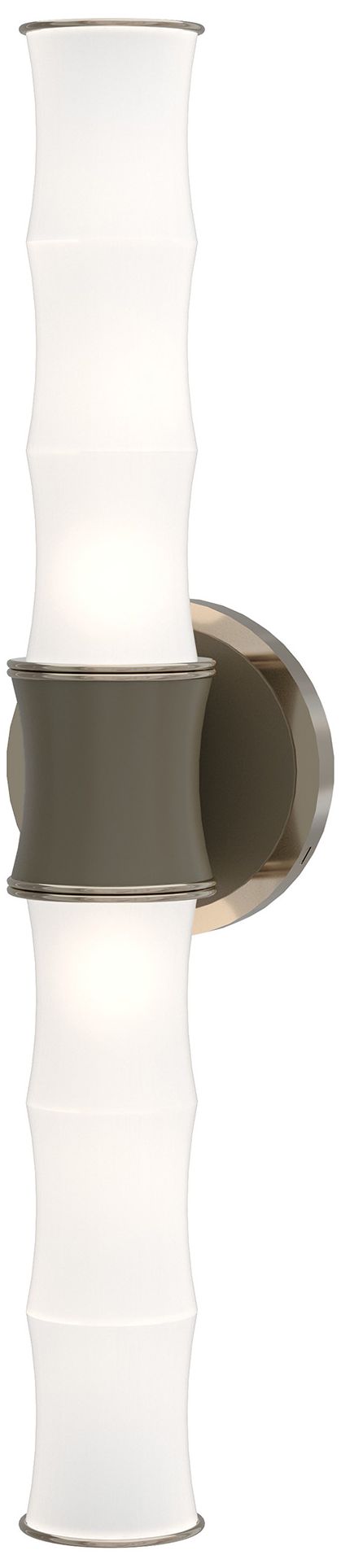 Kane 21.75"H Matte Smokey Polished Nickel Accent Wall Sconce Made to O