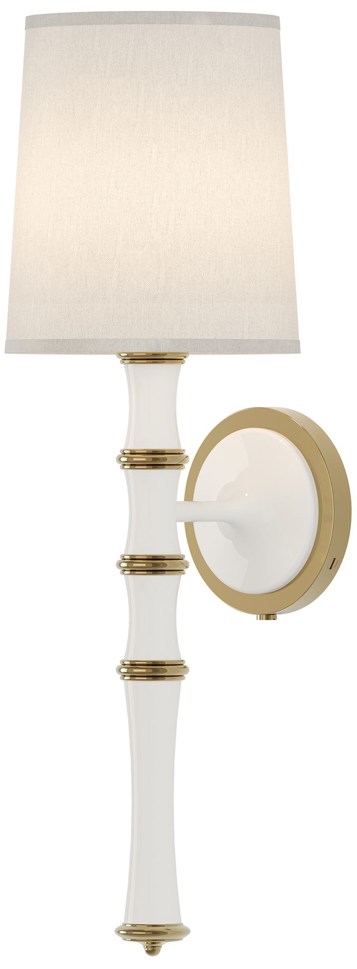 Kane 22.5"H Daisy Modern Brass Wall Sconce with Fondine Made to Order