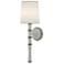Kane 22.5"H Matte Celadon Polished Nickel Wall Sconce w/ Ascot White Shade