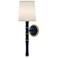 Kane 22.5"H Matte Midnight Blue Modern Brass Wall Sconce w/ Fondine Shade