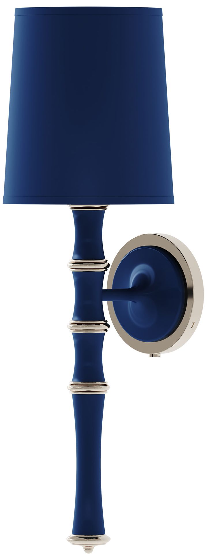 Kane 22.5"H Matte Midnight Blue Nickel Wall Sconce Celadon Made to Order