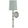 Kane 22.5" High Celadon Polished Nickel Finish Wall Sconce w/ Celadon Shade
