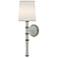Kane 22.5" High Celadon Polished Nickel Wall Sconce w/ Ascot White Shade
