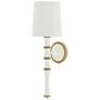 1_Kane 22.5" High Daisy Modern Brass Finish Wall Sconce with Celadon Shade
