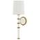 Kane 22.5" High Daisy Modern Brass Finish Wall Sconce with Celadon Shade