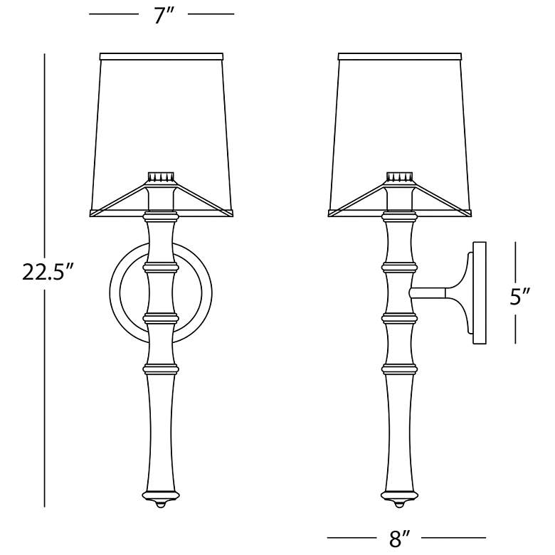 Image 2 Kane 22.5" High Daisy Modern Brass Finish Wall Sconce with Celadon Shade more views