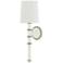 Kane 22.5" High Daisy Polished Nickel Finish Wall Sconce with Celadon Shade