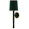 Kane 22.5" High Jungle Modern Brass Finish Wall Sconce with Celadon Shade