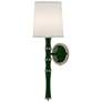 1_Kane 22.5" High Jungle Polished Nickel Wall Sconce w/ Ascot White Shade