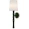 Kane 22.5" High Jungle Polished Nickel Wall Sconce w/ Ascot White Shade
