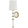 Kane 22.5" High Matte Daisy Modern Brass Wall Sconce w/ Celadon Shade