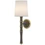 1_Kane 22.5" High Matte Smokey Modern Brass Wall Sconce w/ Fondine Shade
