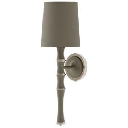 Kane 22.5" High Matte Smokey Polished Nickel Wall Sconce w/ Celadon Shade