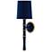 Kane 22.5" High Midnight Blue Modern Brass Wall Sconce w/ Celadon Shade